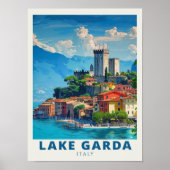 Gardameer Print - Malcesine Kunst - Gardameer Post (Voorkant)