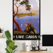  Gardameer Reizen Poster (Thuiskantoor)