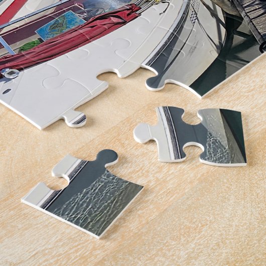 Gardameer Sirmione Castle uitzicht puzzel Legpuzzel (Zijkant)