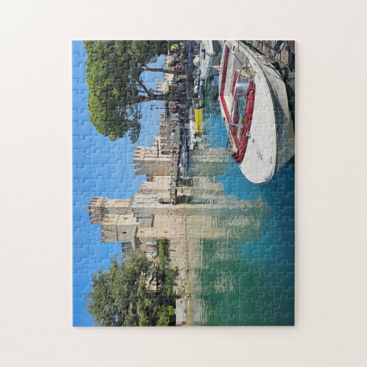Gardameer Sirmione Castle uitzicht puzzel Legpuzzel (Verticaal)