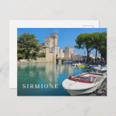 Gardameer Sirmione uitzicht briefkaart (Voorkant / Achterkant)