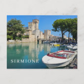 Gardameer Sirmione uitzicht briefkaart (Voorkant)