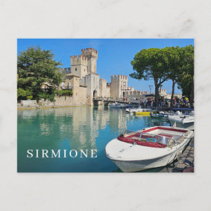 Gardameer Sirmione uitzicht briefkaart