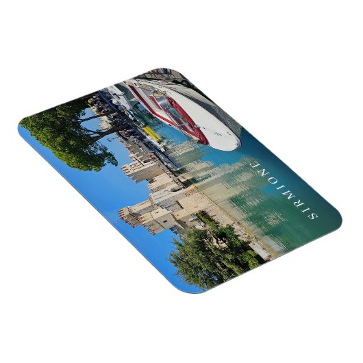 Gardameer Sirmione uitzicht koelkastmagneet Magneet (Rechterzijde)