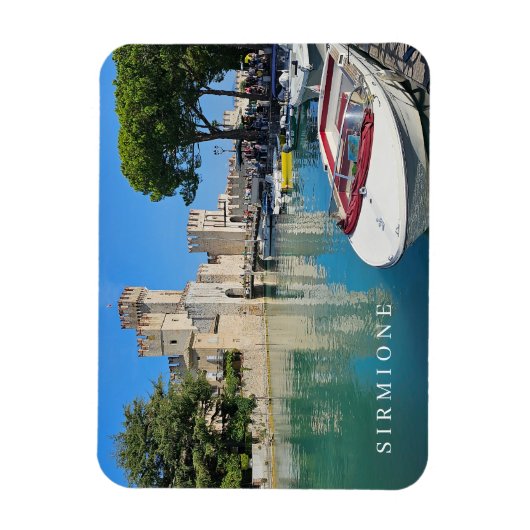 Gardameer Sirmione uitzicht koelkastmagneet Magneet (Verticaal)