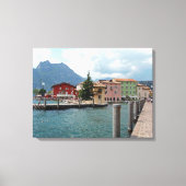 Gardameer Torbole uitzicht canvas print (Voorkant)