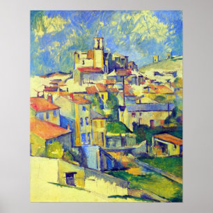 Gardanne door Paul Cezanne Poster