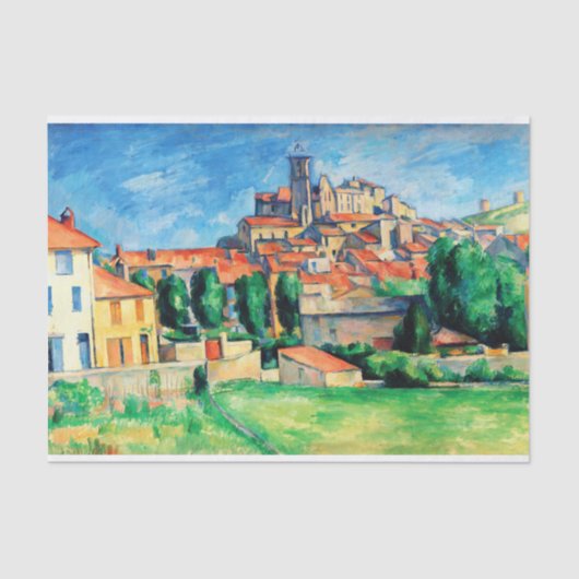 Gardanne (horizontaal Uitzicht) van Paul Cezanne Tissuepapier (Voorkant)
