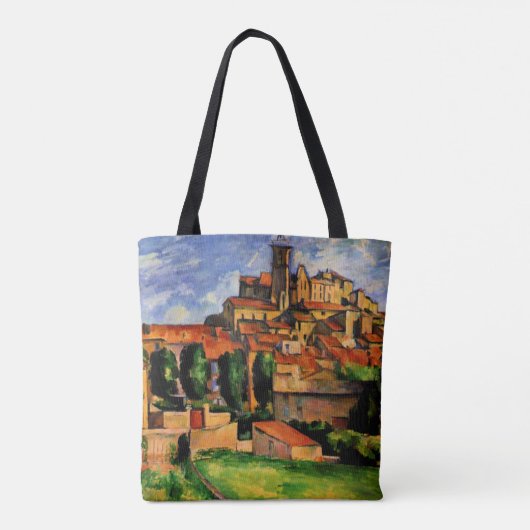 Gardanne, populaire schilderij van Paul Cezanne Tote Bag (Achterkant)
