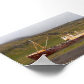 Gardar BA 64 scheepswrak Poster (Hoek)