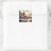 Gardasee Italien Vierkante Sticker (Tas)