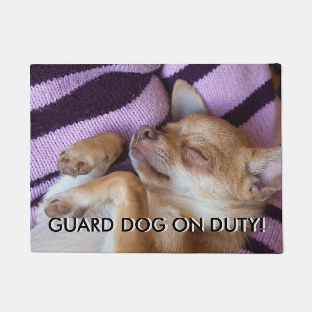 Garde Dog op dienst! Deurmat (Voorkant)