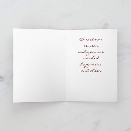 ***GARDE EN TOASTY*** CHRISTMAS WISSEN FEESTDAGEN KAART (Binnen)