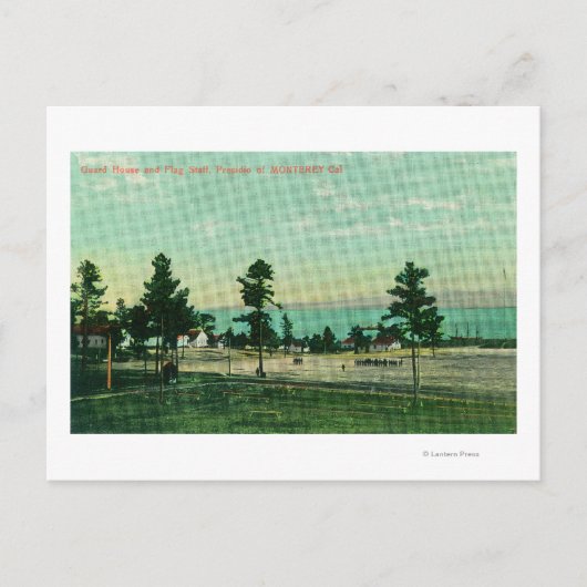 Garde House, Uitzicht Vlag bij Presidio Briefkaart (Voorkant)