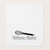 garde-manger chef visitekaartje (Buitenkant ongevouwen)