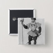 Garde van het provostship van Parijs Vierkante Button 5,1 Cm (Voorkant /achterkant)