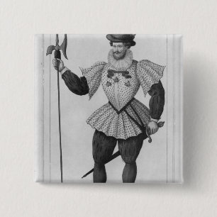 Garde van het provostship van Parijs Vierkante Button 5,1 Cm
