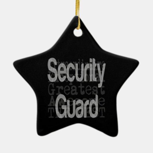 Garde voor veiligheid keramisch ornament (Achterkant)