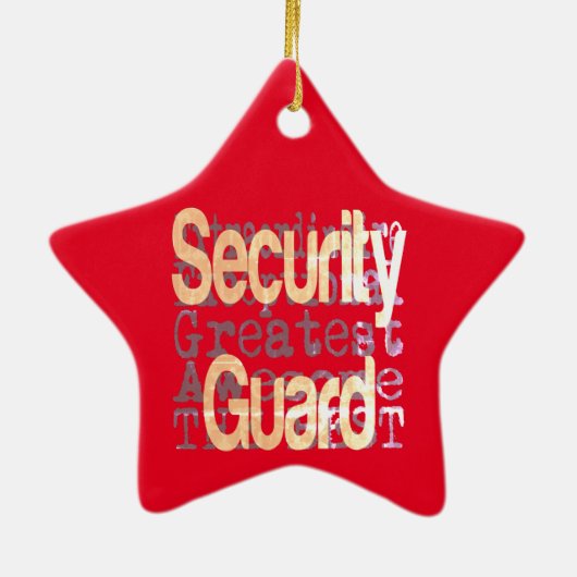 Garde voor veiligheid keramisch ornament (Achterkant)