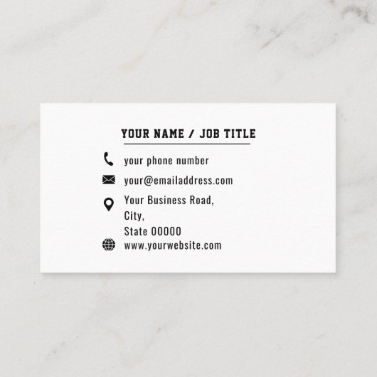 Gardebakkerij Bakkerij Bakker Gebakken Gebakwaren Visitekaartje (Achterkant)