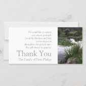 Garden 2 Vreedzame sympathie voor het feest 2 Bedankkaart (Voorkant)