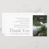 Garden 2 Vreedzame sympathie voor het feest 2 Bedankkaart (Voorkant / Achterkant)