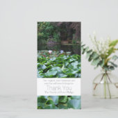 Garden 5 Lotus Sympathie Bedankkaart (Staand voorkant)