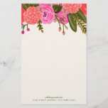 garden - Aangepaste schrijfbenodigdheden Briefpapier<br><div class="desc">Handschilderd roze en rood floraal ontwerp door Shelby Allison.</div>
