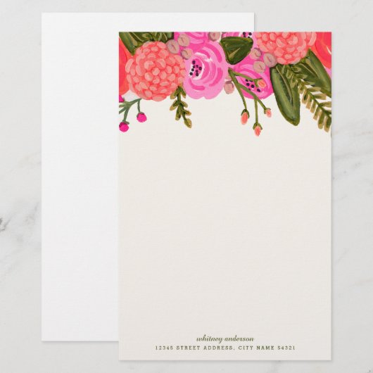  garden - Aangepaste schrijfbenodigdheden Briefpapier (Voorkant / Achterkant)