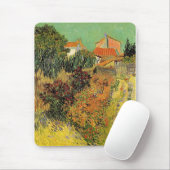 Garden achter een huis. Vincent van Gogh. Muismat (Met muis)