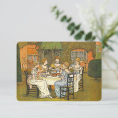 Garden Aftermiddag Hoge Tea Vrouwen Uitnodiging (Staand voorkant)