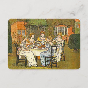 Garden Aftermiddag Hoge Tea Vrouwen Uitnodiging