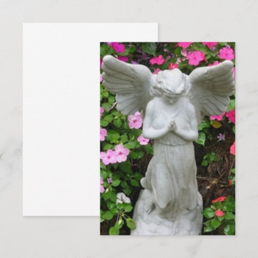 Garden Angel - Hartelijk dank Bedankkaart (Voorkant / Achterkant)