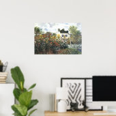 Garden at Argenteuil, Monet, Fine Art Poster (Thuiskantoor)
