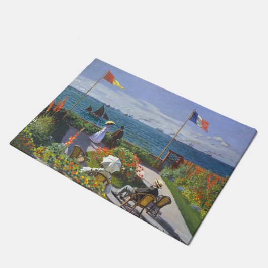 Garden At Saint Adresse Painting By Claude Monet Deurmat (Schuin)