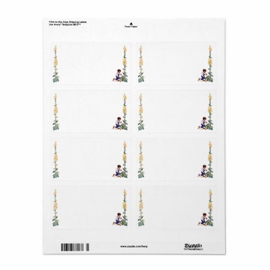 Garden Avery Label (Full Sheet)