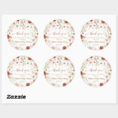 Garden Baby Bloom Baby shower  Ronde Sticker (Vel)