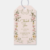 Garden Baby in Bloom Baby shower Dank u label Cadeaulabel (Voorkant)