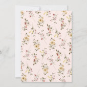 Garden Baby in Bloom Baby shower Invitation Kaart (Achterkant)