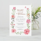 Garden Baby in Bloom Baby shower Kaart (Staand voorkant)