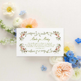 Garden Baby in Bloom Boeken voor Baby Informatiekaartje