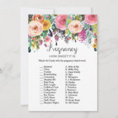 Garden Baby shower Game w antwoord 5x7 formaat Kaart (Voorkant)