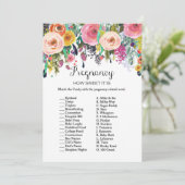 Garden Baby shower Game w antwoord 5x7 formaat Kaart (Staand voorkant)