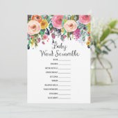 Garden Baby shower Game w antwoord 5x7 formaat Kaart (Staand voorkant)