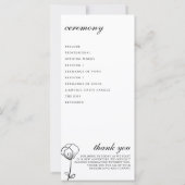 Garden Bee Ceremony Programma (Achterkant)