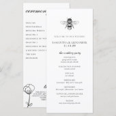 Garden Bee Ceremony Programma (Voorkant / Achterkant)
