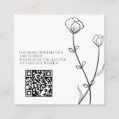 Garden Bee Foto QR-code Informatiekaartje (Voorkant)