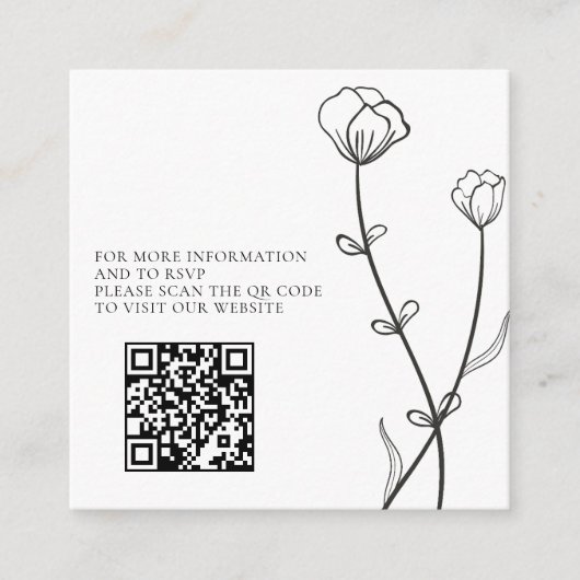 Garden Bee Foto QR-code Informatiekaartje (Voorkant)