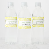 Garden Bee Toile Geel Water Label Waterfles Etiket (Flessen)