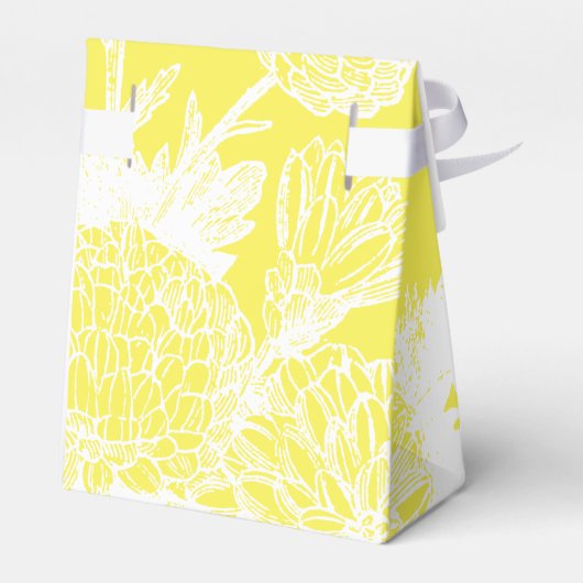 Garden Bee Toile Gele Tuin Feest Bedankdoosjes (Achterkant)